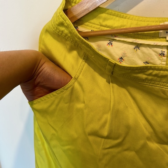 NEW Anthropologie Light Yellow Wide Leg Pants - Picture 10 of 16